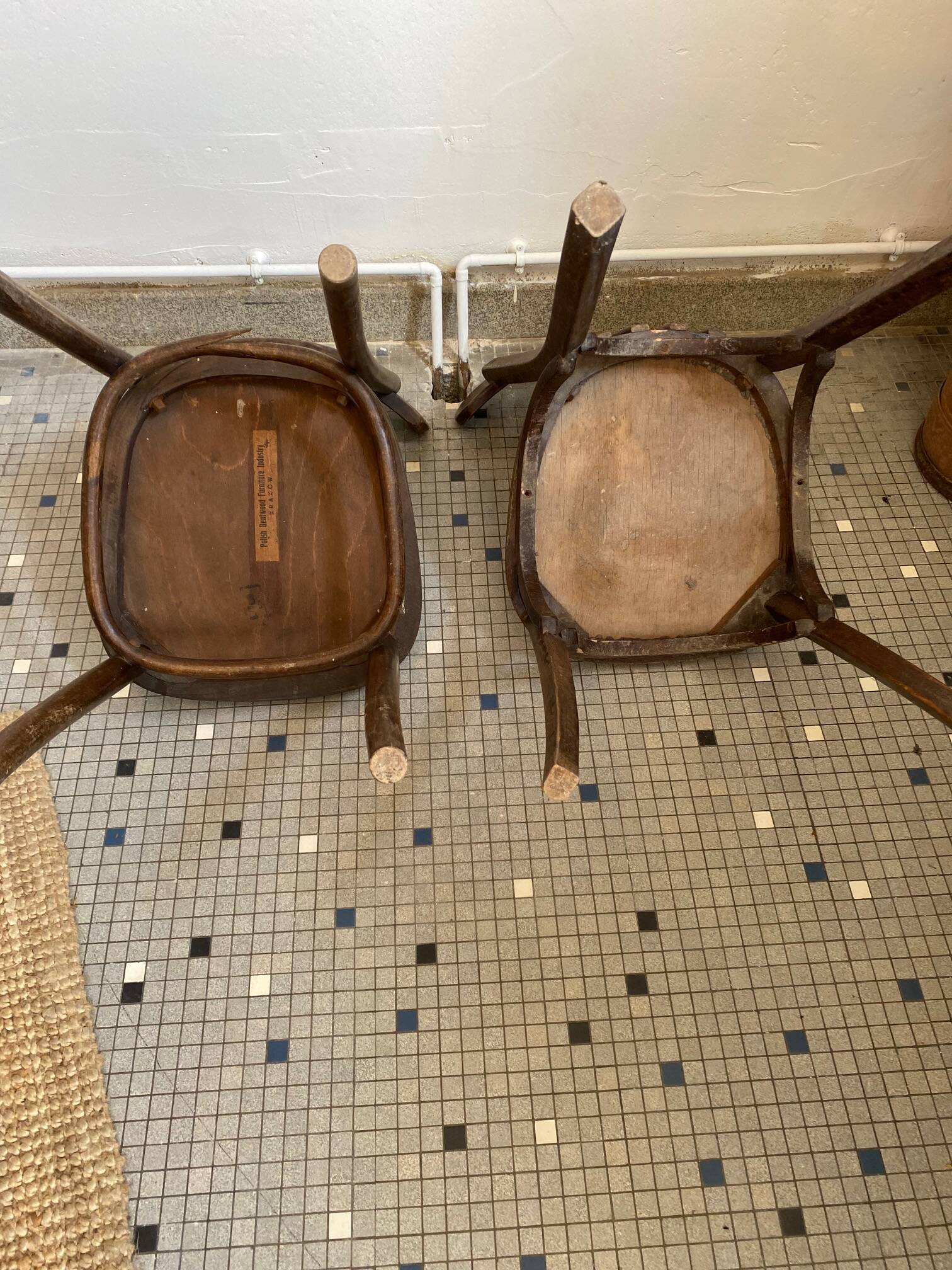 Set of two bistro chairs