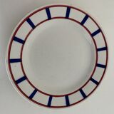 4 Digoin sarreguemines dessert plates, Basque model