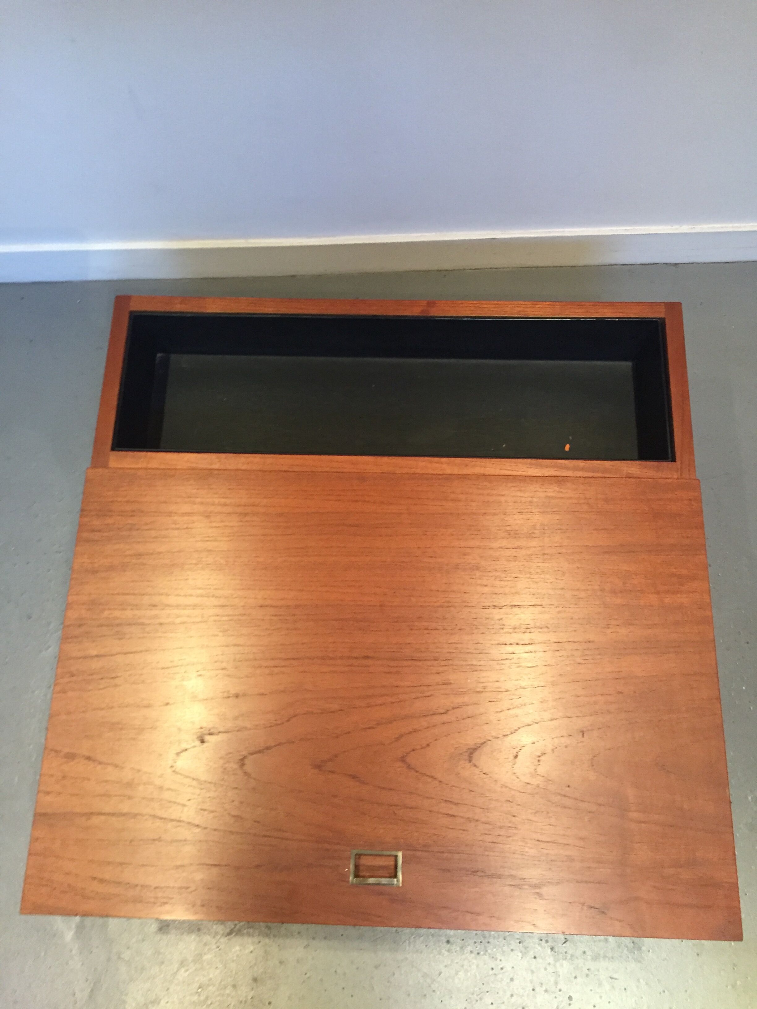 Table basse bar  scandinave avec jardinière intégrée