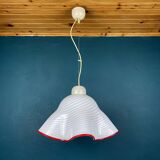 Murano glass Fazzoletto pendant, Italy, 1970s