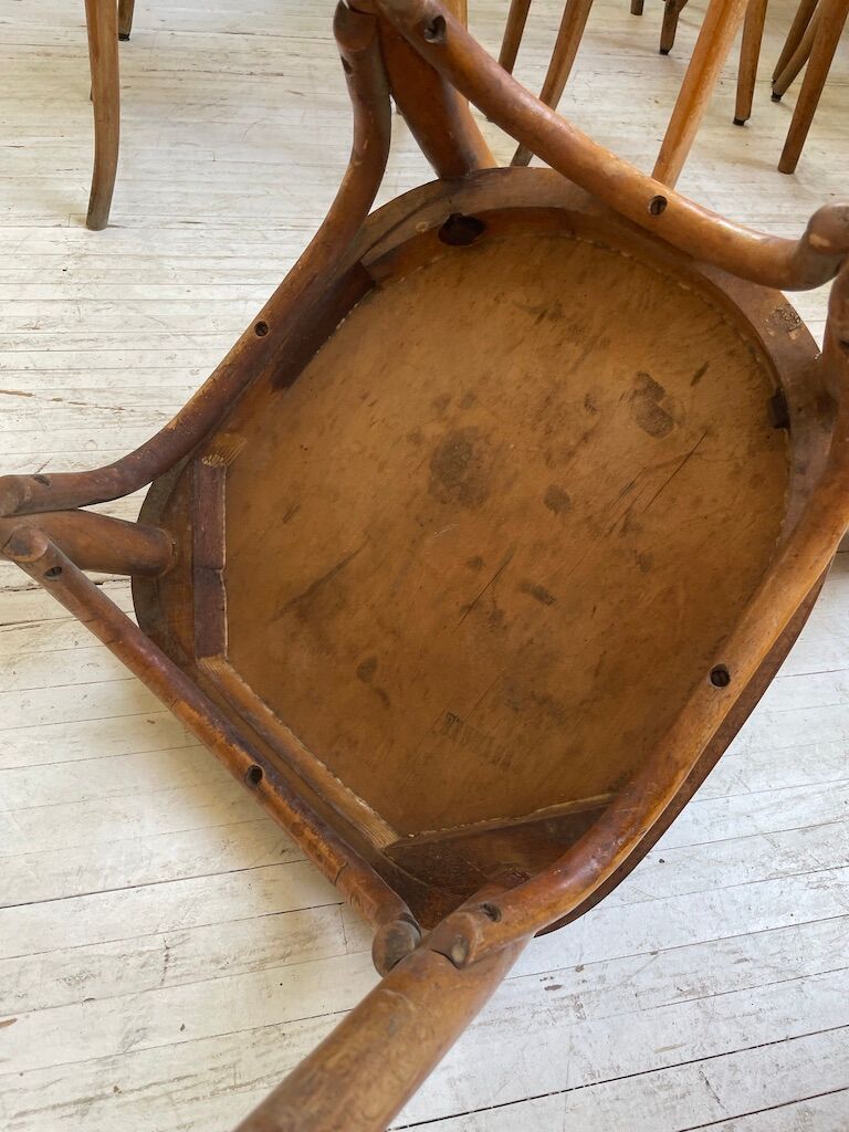 Set of 11 Baumann bistro chairs