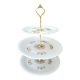 Antique porcelain cake stand