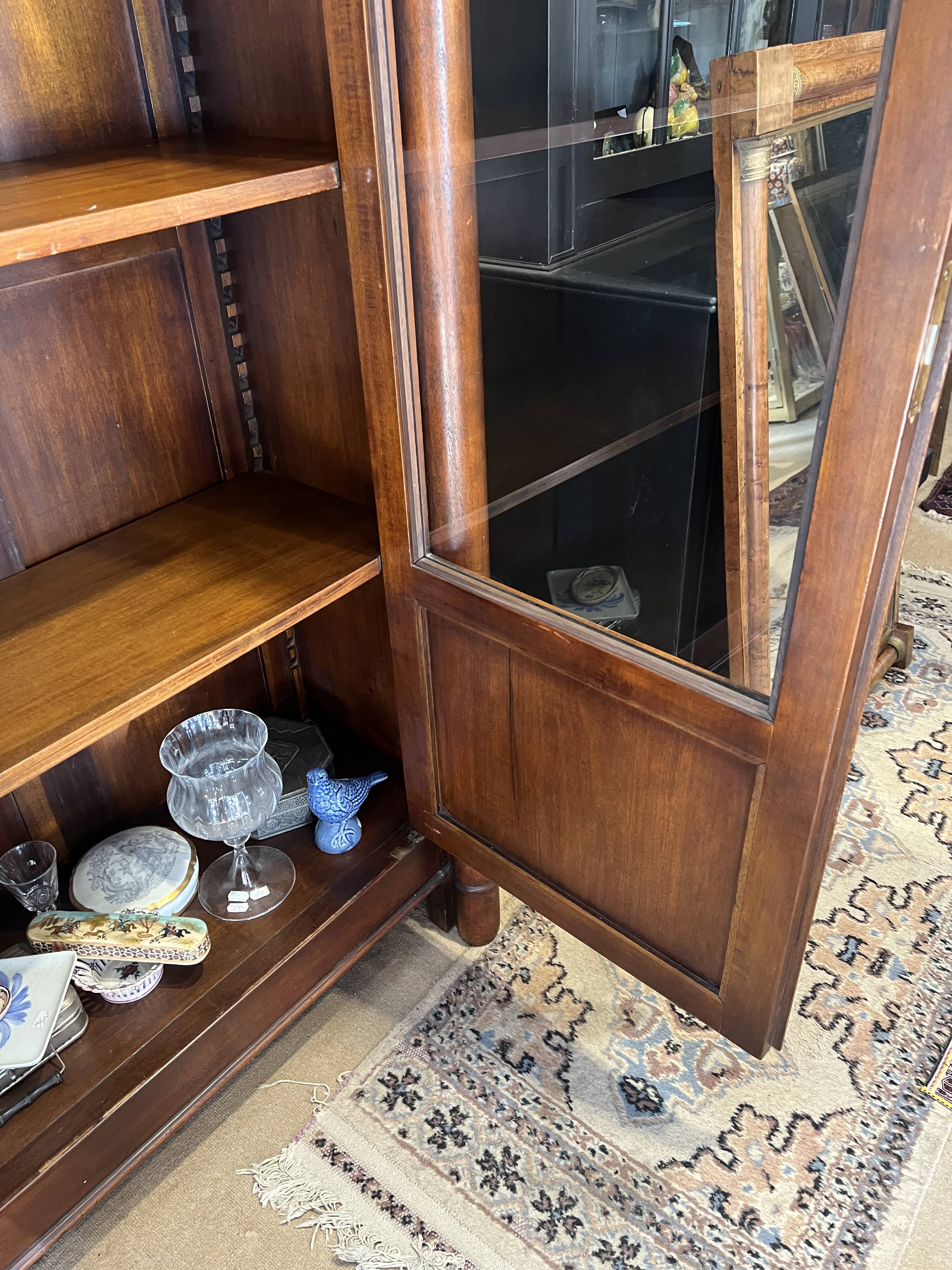 Vitrine-bibliothèque, 2 portes, Style Empire