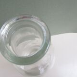 Bouteille à lait vintage en verre transparent