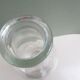 Vintage milk bottle in clear glass