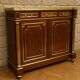Important mahogany support table with gilded bronze – Marble top