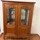 "Display cabinet, Louis XV cherry wood with two doors"