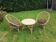 3-piece rattan wicker garden furniture set 1960 70