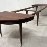 Louis XVI style bandeau table with 6 XIX century tapered legs.