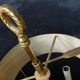 Exceptional empire style boiler lamp, swan, lucien gau - in excellent condition