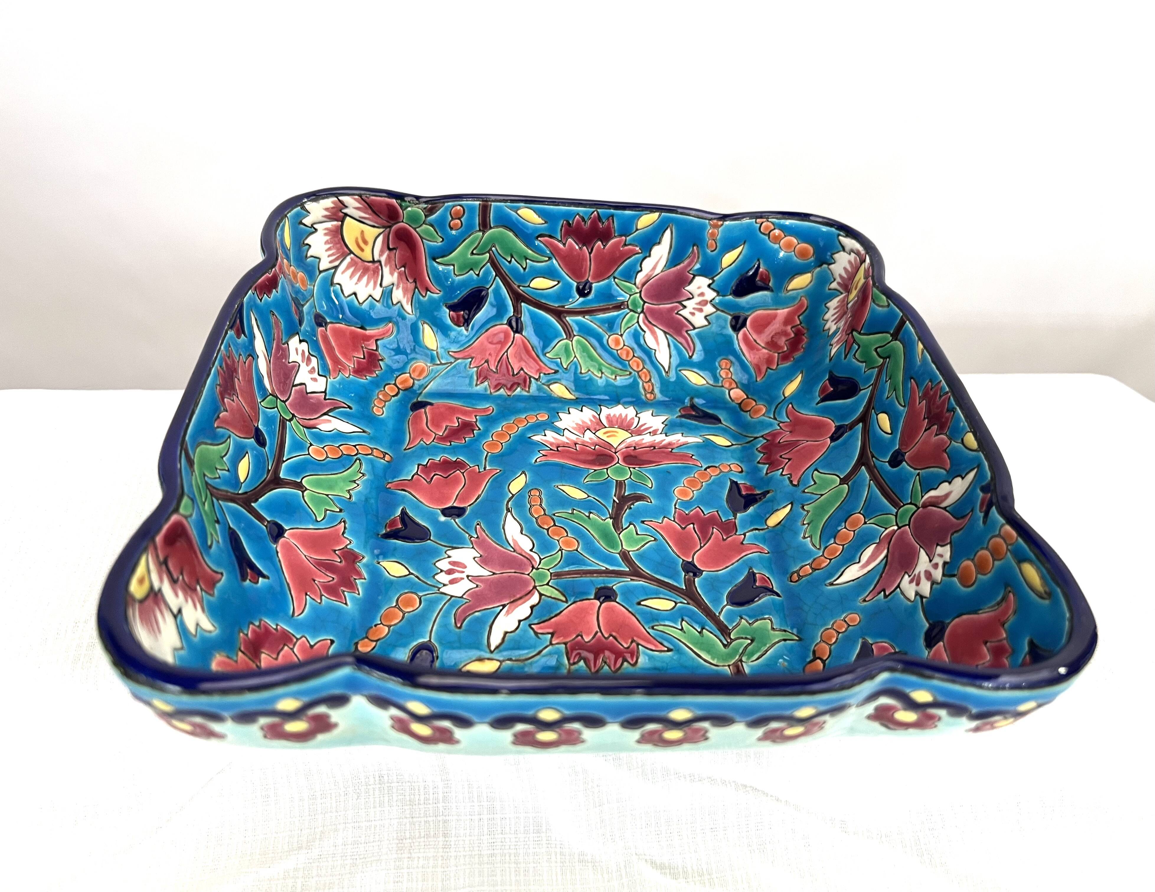 Longwy enamelled earthenware cup