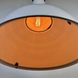 Large Industrial British White Enamel Pendant Lamp from Benjamin, 1960s