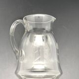 Carafe en verre avec motif Fleurs ciselé