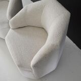 Pair of armchairs hexagonal shape year 70