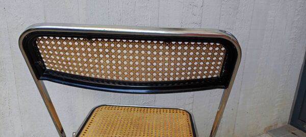 Chaise pliante cannée type Castelli