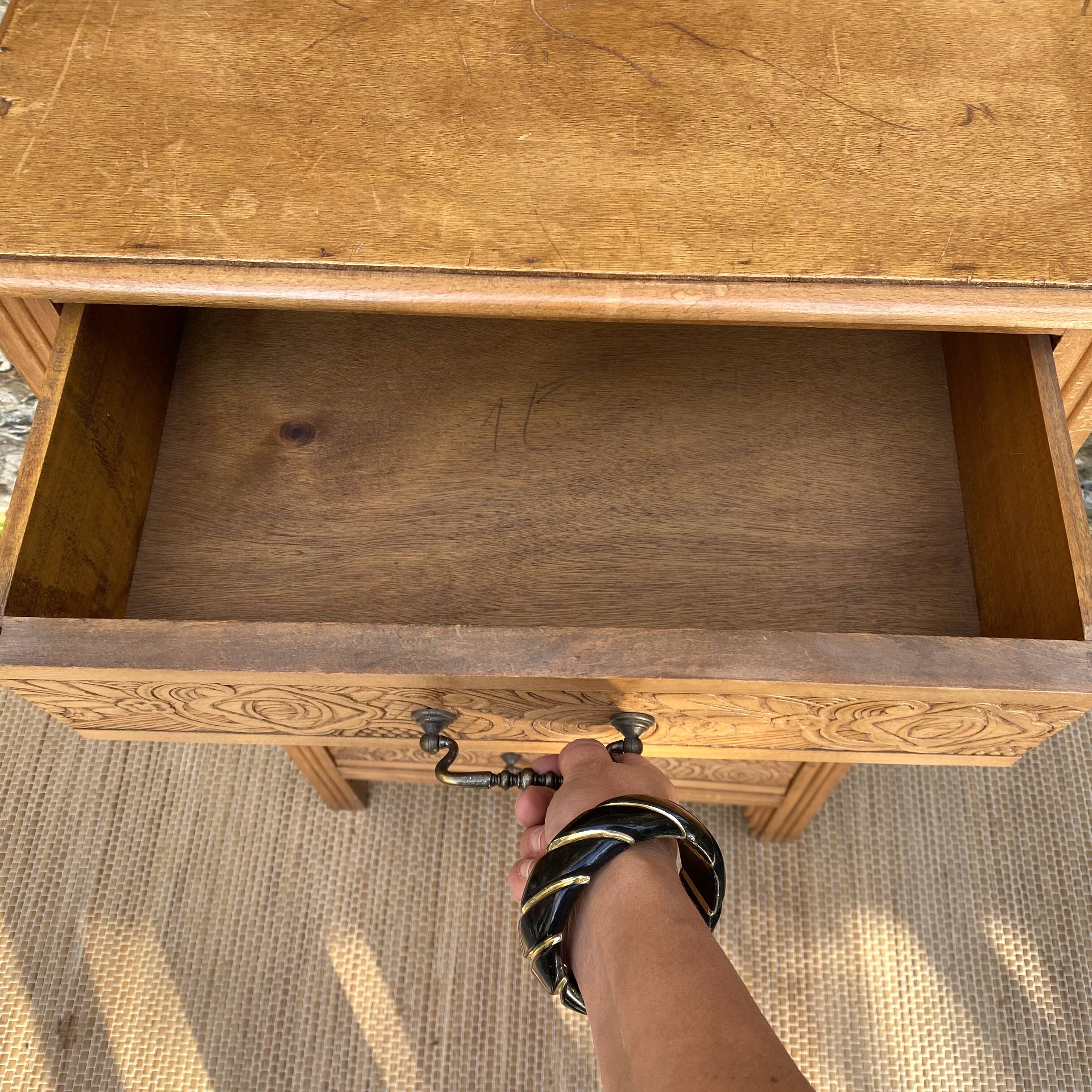 Antique Art Deco 5-drawer chest of drawers
