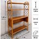 antique rattan shelf