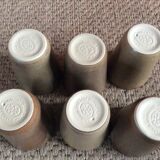 Series of 6 sandstone cups