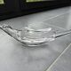 Plate, swallow bird ashtray in French glass from Vanne 1960.