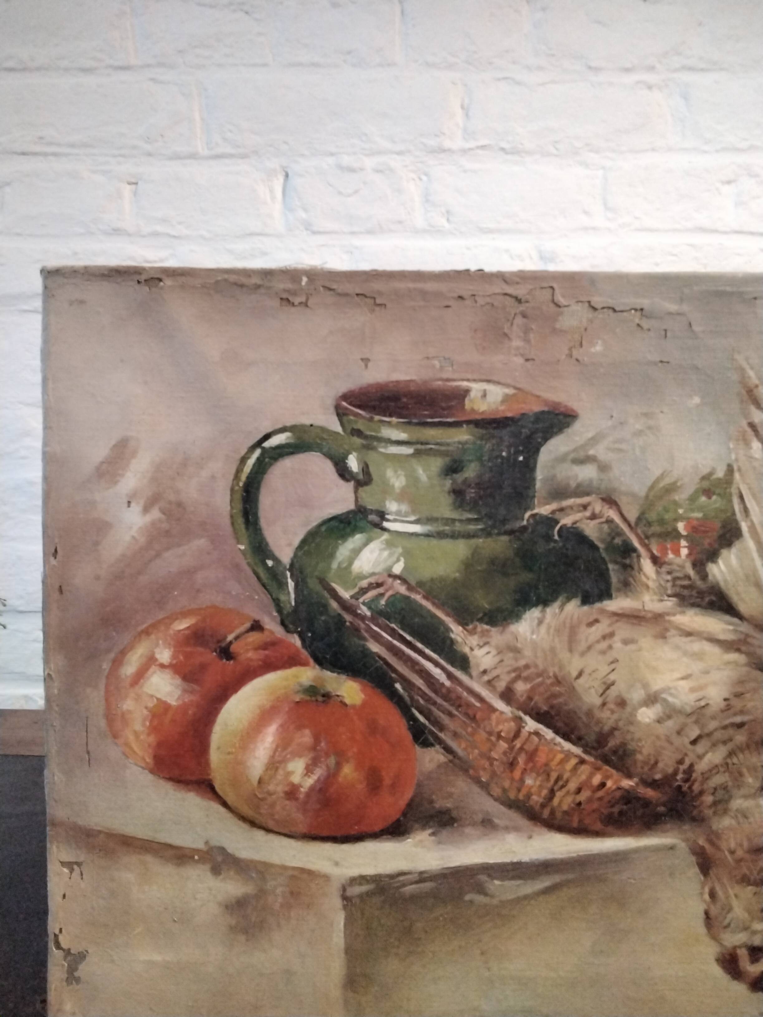 Oil on canvas still life