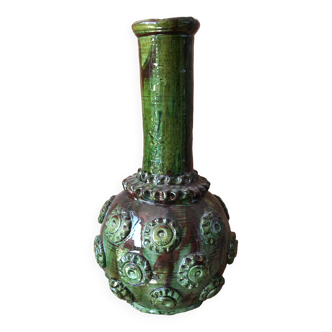 TAMEGROUTE POTTERY VASE IN GLAZED TERRACOTTA