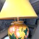Antique ceramic lamp signed Louis Drimmer – original shade