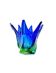 Sculptural Murano Vase – Cobalt Blue & Green - circa 1960