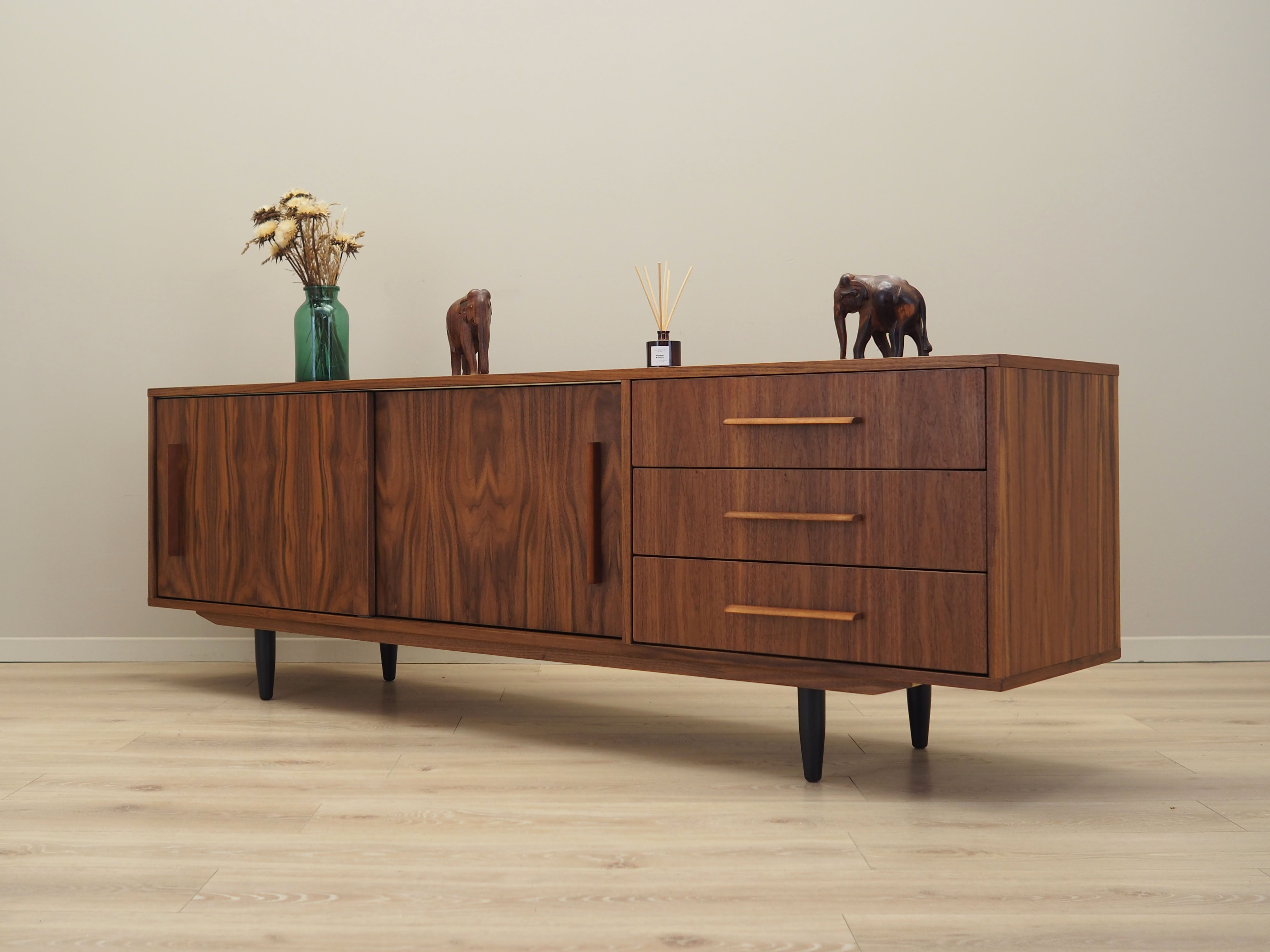 Walnut sideboard, Danish design, 1990s, production: Denmark