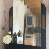 Great mirror Art Deco old 99x132cm