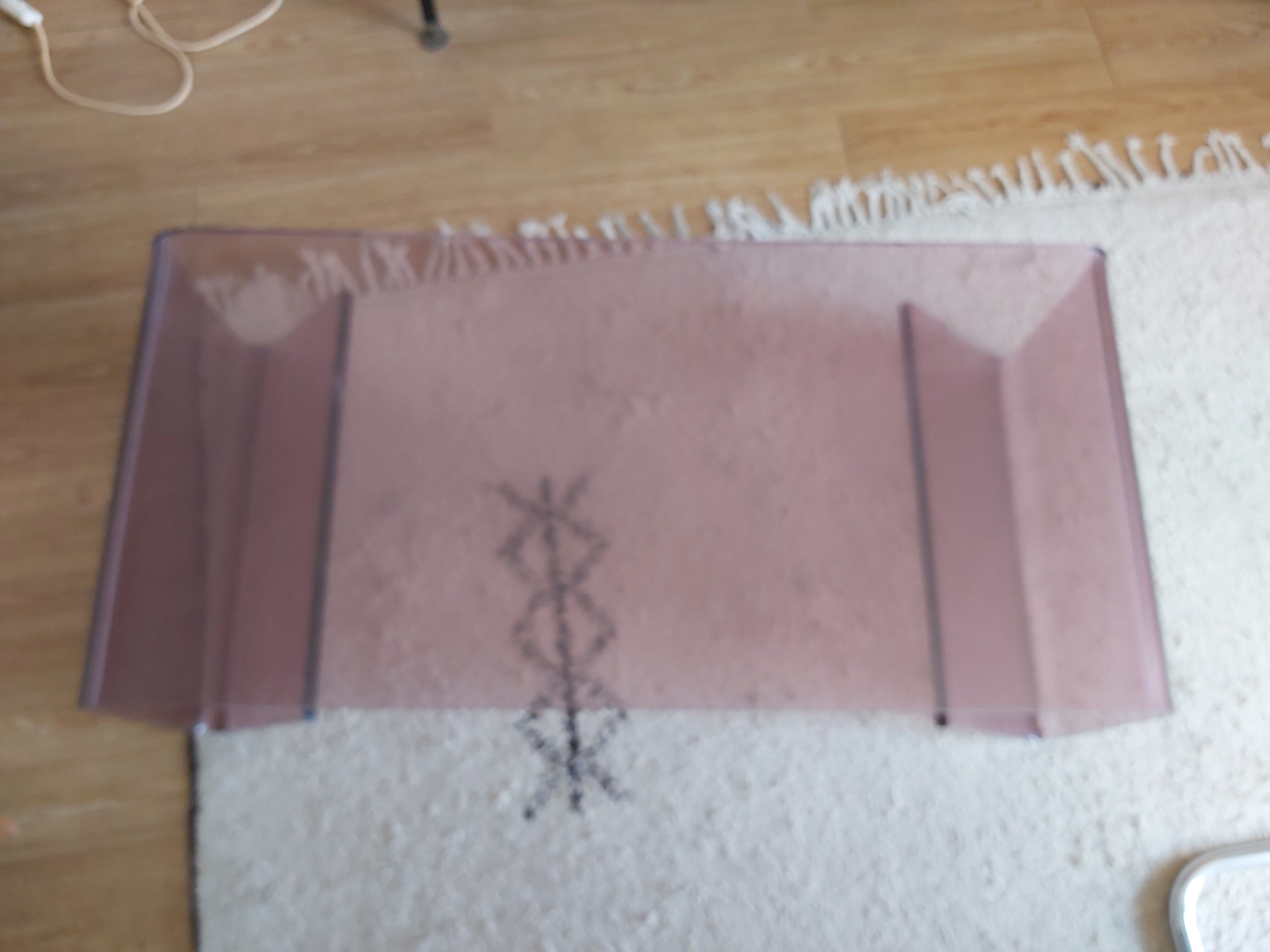 Plexiglas coffee table 70s