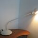 80s white metal desk lamp