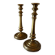 2 Bougeoirs en laiton