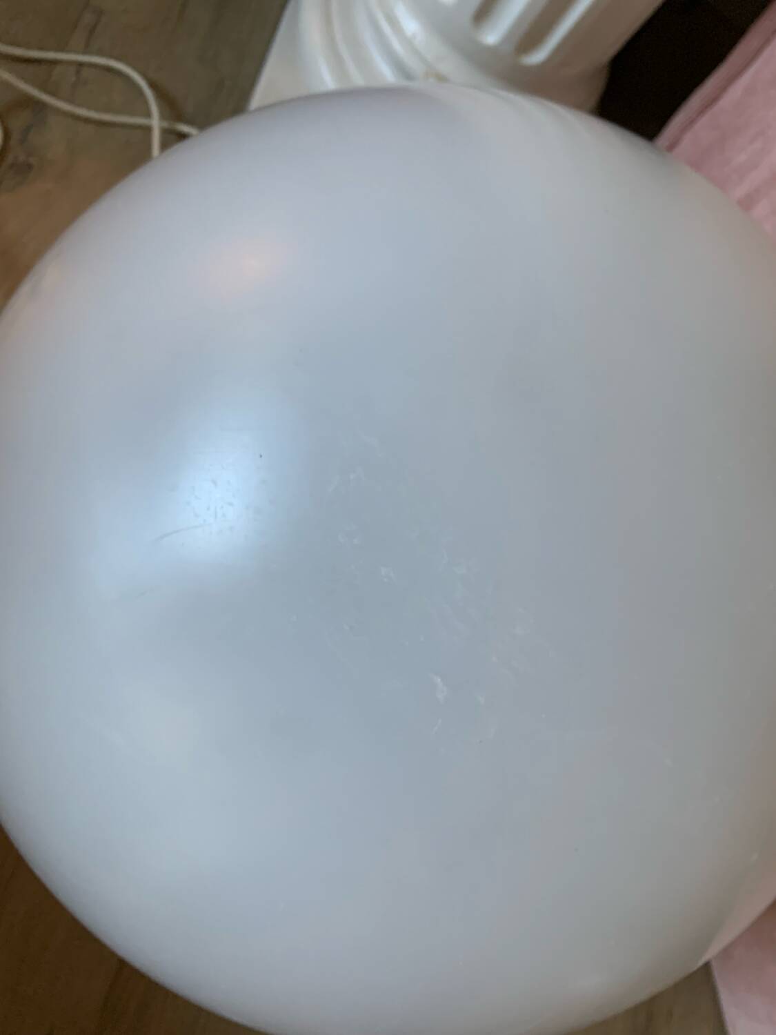 Large floor ball lamp