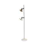 Metal two-spot floor lamp by Aluminor, 70s