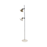 Metal two-spot floor lamp by Aluminor, 70s