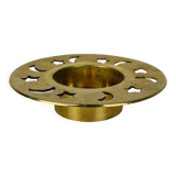 Vintage gold brass candle holder