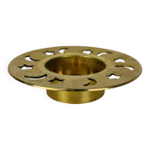 Vintage gold brass candle holder