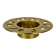 Vintage gold brass candle holder
