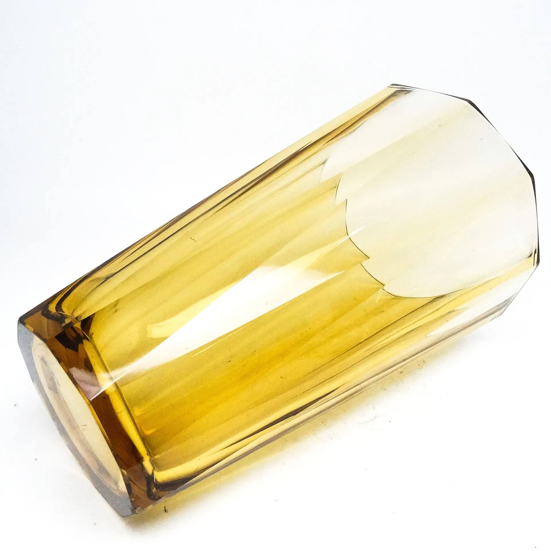 Art Deco vase, crystal, Bohemia, Czechoslovakia, 1930s