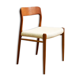 Mid century teak dining chair by Niels O. Møller for J.L. Moller, Model 75,Denmark, 1950s