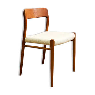 Mid century teak dining chair by Niels O. Møller for J.L. Moller, Model 75,Denmark, 1950s