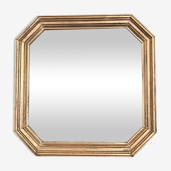 Miroir doré octogonal 47x47