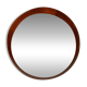 Beautiful round 1960s teak wall mirror by TH. POSS 'EFTF Copenhagen Denmark