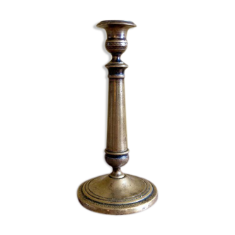Golden brass candlestick