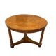 Table empire ronde ancienne marquetée du début du XIXe siècle