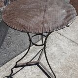 Wrought iron pedestal table