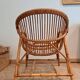 Vintage rattan & bamboo armchair from the 60s