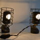 Paire de lampes vintage 50's de laboratoire bbt krauss