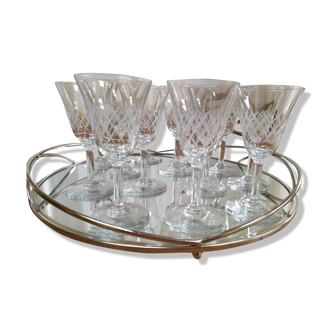 Set of 13 antique glasses