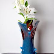 Sommerso vase by seguso in two-tone murano glass, Italy, 1970